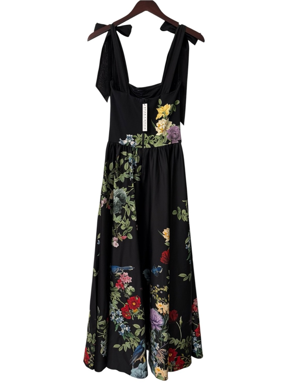 NWT Alice + Olivia Oriana Drop Waist Venus Floral Dress Size 2 - Picture 9 of 12